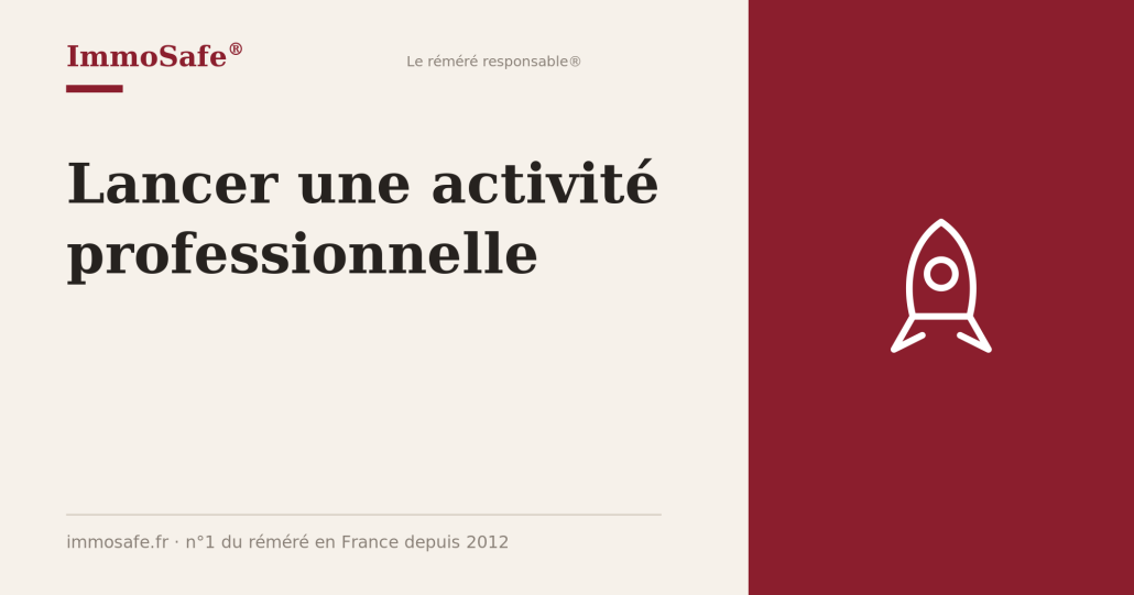 lancer une activité professionnelle