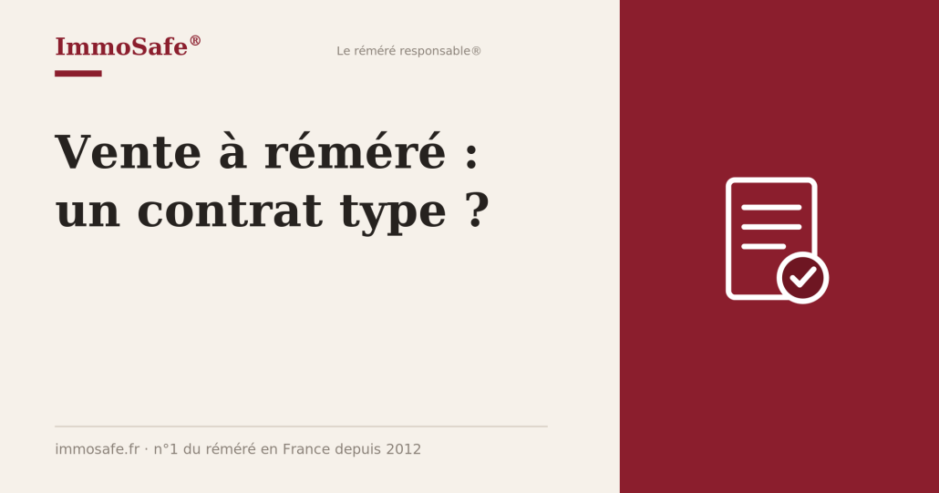 vente à réméré contrat type